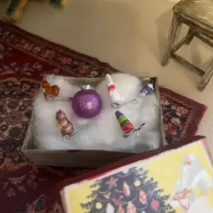 Молд миниатюрные ёлочные игрушки